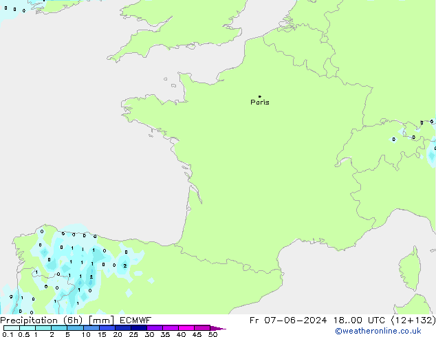 Z500/Regen(+SLP)/Z850 ECMWF vr 07.06.2024 00 UTC