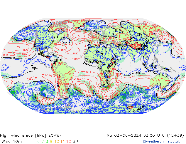 High wind areas ECMWF lun 03.06.2024 03 UTC