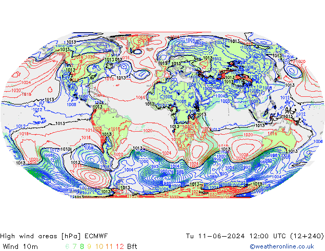 Sturmfelder ECMWF Di 11.06.2024 12 UTC