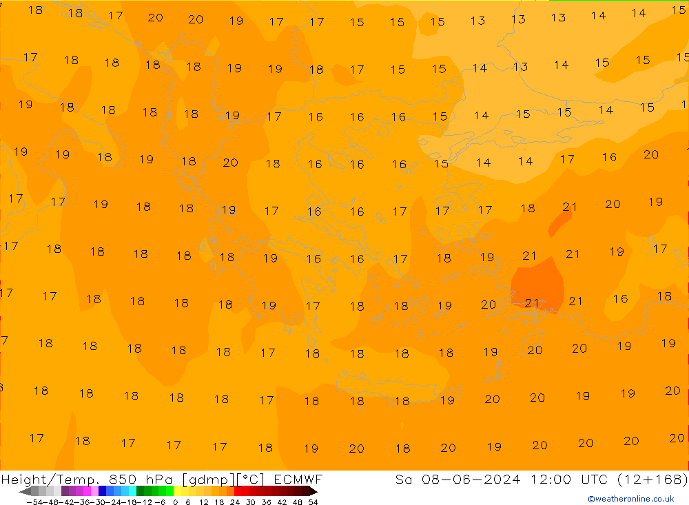 Z500/Rain (+SLP)/Z850 ECMWF sáb 08.06.2024 12 UTC