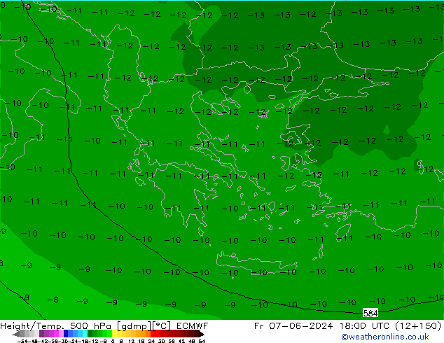 Height/Temp. 500 hPa ECMWF  07.06.2024 18 UTC