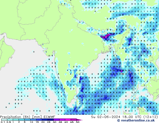 Z500/Rain (+SLP)/Z850 ECMWF Su 02.06.2024 00 UTC