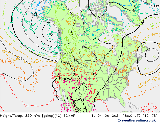 Z500/Rain (+SLP)/Z850 ECMWF Tu 04.06.2024 18 UTC