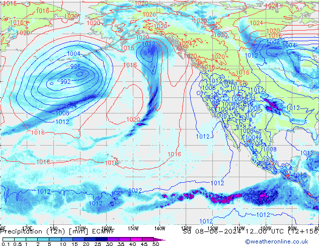 opad (12h) ECMWF so. 08.06.2024 00 UTC