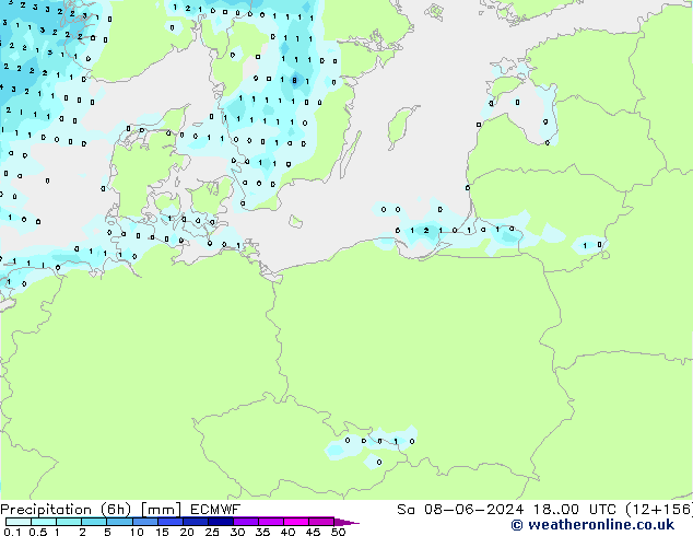 Z500/Rain (+SLP)/Z850 ECMWF Sa 08.06.2024 00 UTC