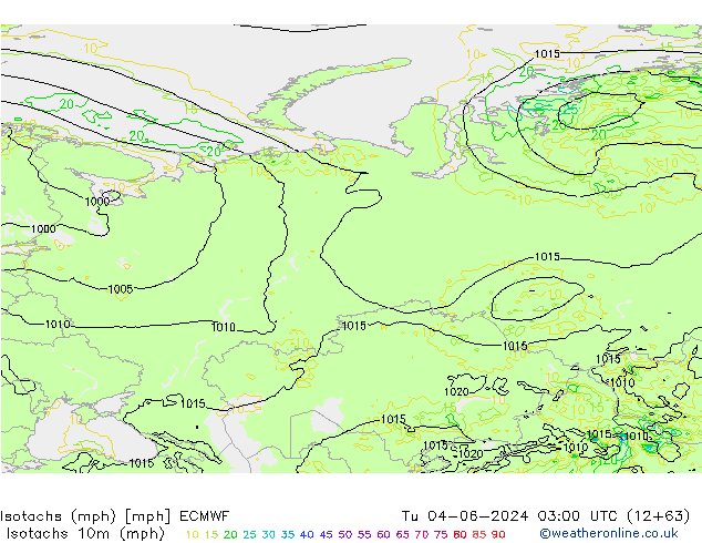 Isotaca (mph) ECMWF mar 04.06.2024 03 UTC