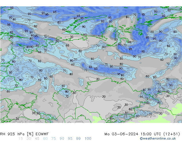 RH 925 hPa ECMWF  03.06.2024 15 UTC