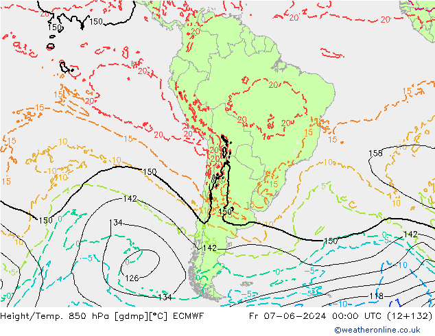 Z500/Rain (+SLP)/Z850 ECMWF Sex 07.06.2024 00 UTC