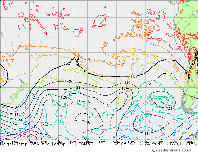 Z500/Rain (+SLP)/Z850 ECMWF  08.06.2024 00 UTC