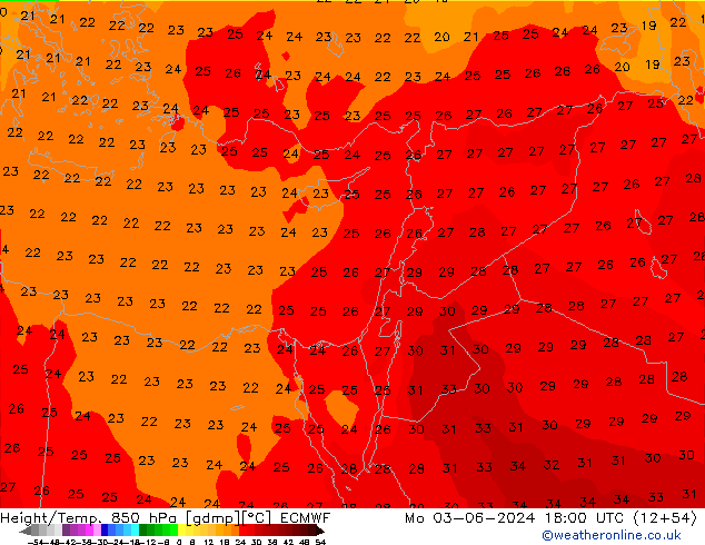 Z500/Regen(+SLP)/Z850 ECMWF ma 03.06.2024 18 UTC