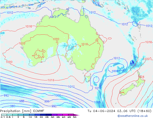 precipitação ECMWF Ter 04.06.2024 06 UTC