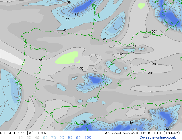 RV 300 hPa ECMWF ma 03.06.2024 18 UTC