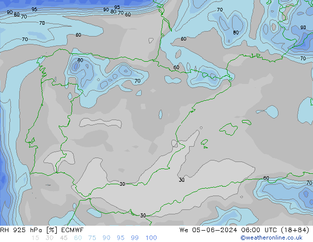 RV 925 hPa ECMWF wo 05.06.2024 06 UTC