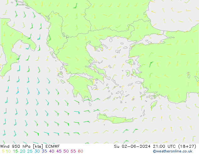  950 hPa ECMWF  02.06.2024 21 UTC