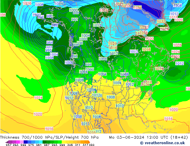 Schichtdicke 700-1000 hPa ECMWF Mo 03.06.2024 12 UTC