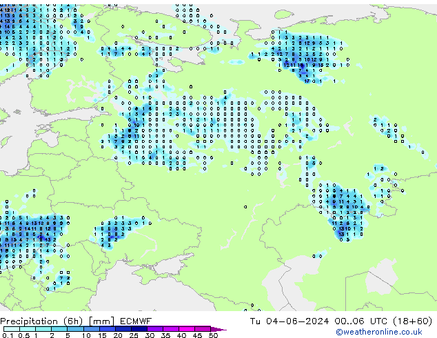 Z500/Rain (+SLP)/Z850 ECMWF mar 04.06.2024 06 UTC