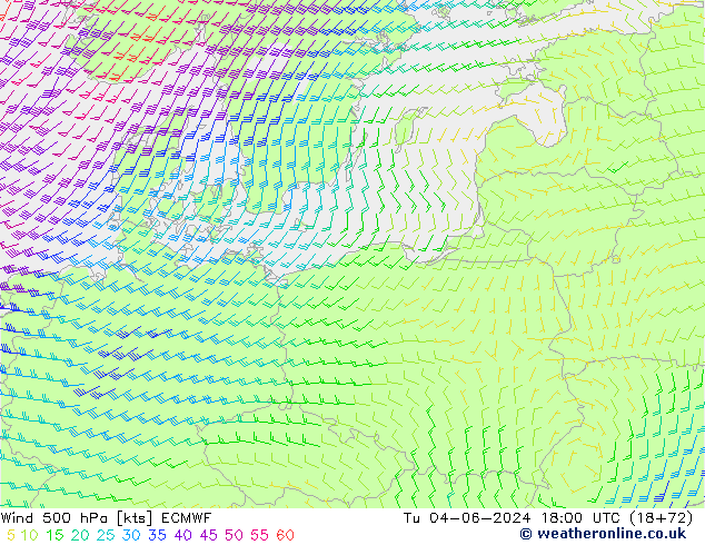 Rüzgar 500 hPa ECMWF Sa 04.06.2024 18 UTC