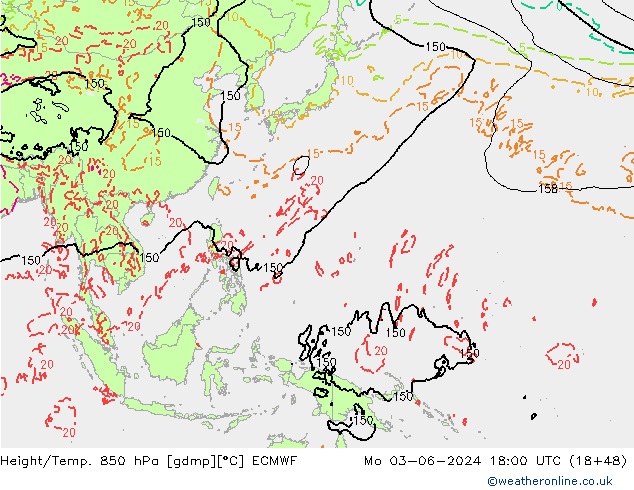 Z500/Regen(+SLP)/Z850 ECMWF ma 03.06.2024 18 UTC