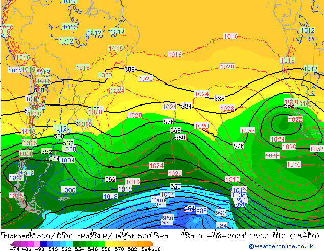 Thck 500-1000hPa ECMWF Sa 01.06.2024 18 UTC