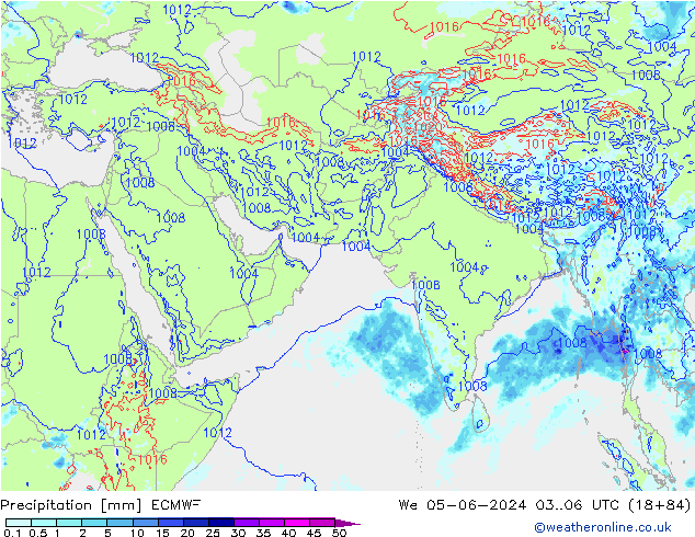 Precipitación ECMWF mié 05.06.2024 06 UTC