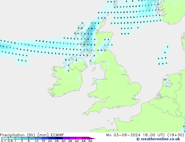 Z500/Rain (+SLP)/Z850 ECMWF  03.06.2024 00 UTC