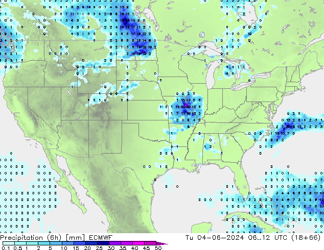 Z500/Rain (+SLP)/Z850 ECMWF Tu 04.06.2024 12 UTC