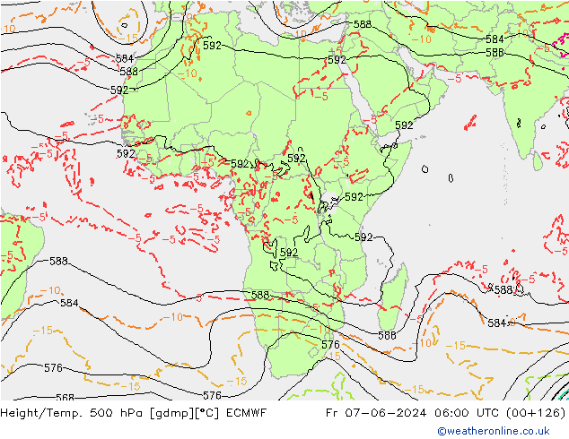 Z500/Rain (+SLP)/Z850 ECMWF пт 07.06.2024 06 UTC