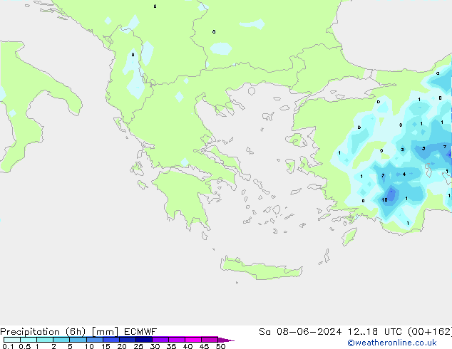 opad (6h) ECMWF so. 08.06.2024 18 UTC