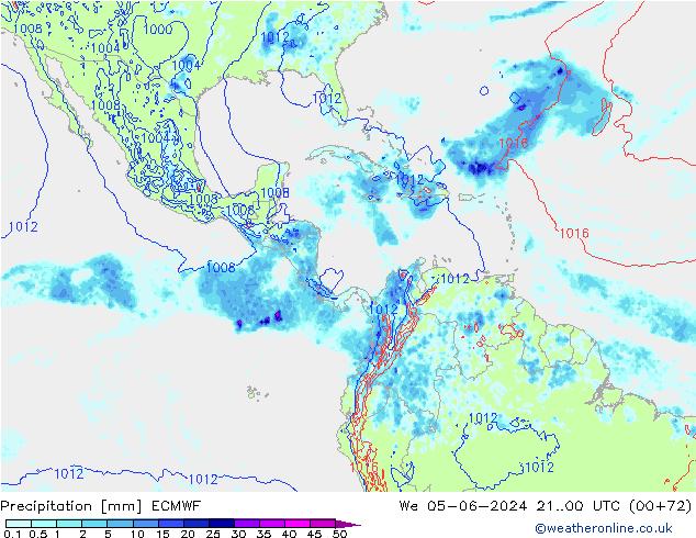 Précipitation ECMWF mer 05.06.2024 00 UTC