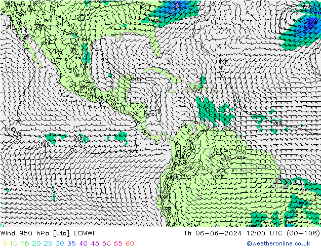 Wind 950 hPa ECMWF Do 06.06.2024 12 UTC