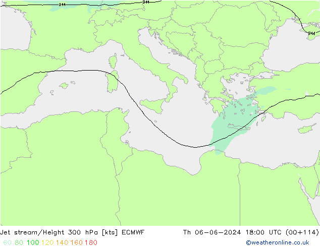 Courant-jet ECMWF jeu 06.06.2024 18 UTC