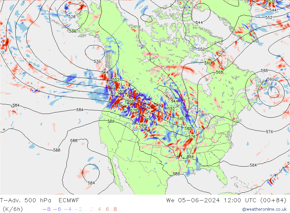 T-Adv. 500 hPa ECMWF We 05.06.2024 12 UTC