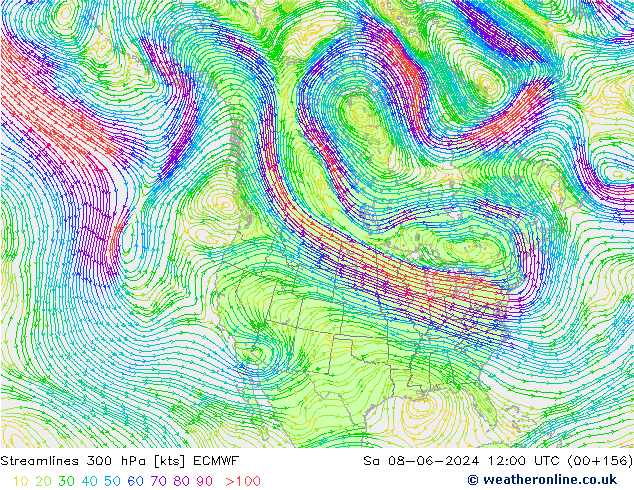  300 hPa ECMWF  08.06.2024 12 UTC