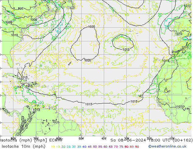 Isotachs (mph) ECMWF So 08.06.2024 18 UTC