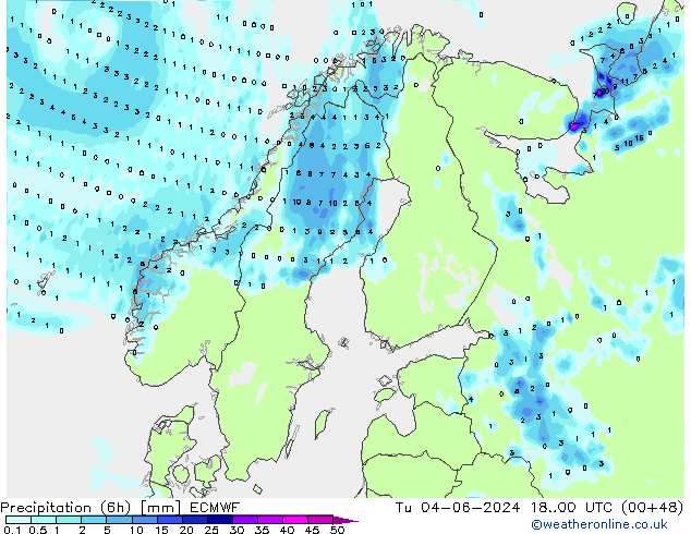 Z500/Rain (+SLP)/Z850 ECMWF Tu 04.06.2024 00 UTC