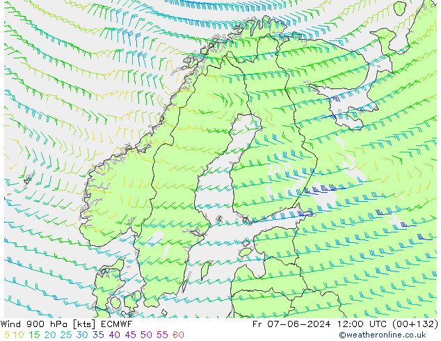 Wind 900 hPa ECMWF vr 07.06.2024 12 UTC