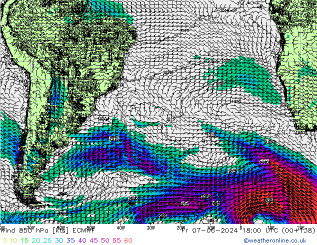  850 hPa ECMWF  07.06.2024 18 UTC