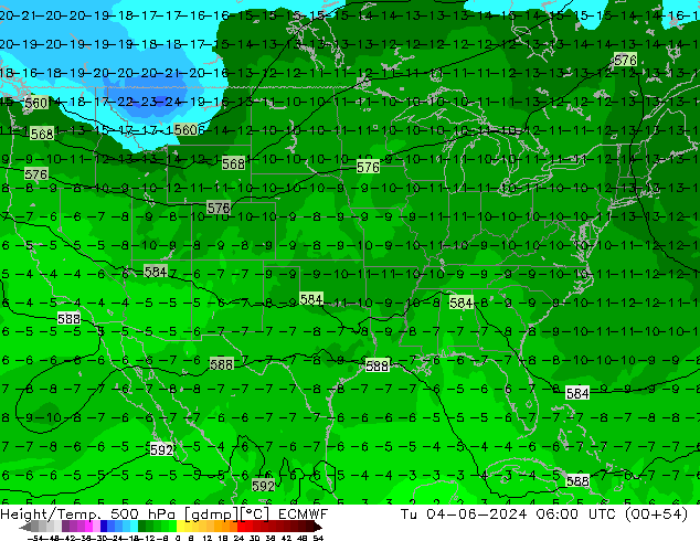 Z500/Rain (+SLP)/Z850 ECMWF  04.06.2024 06 UTC