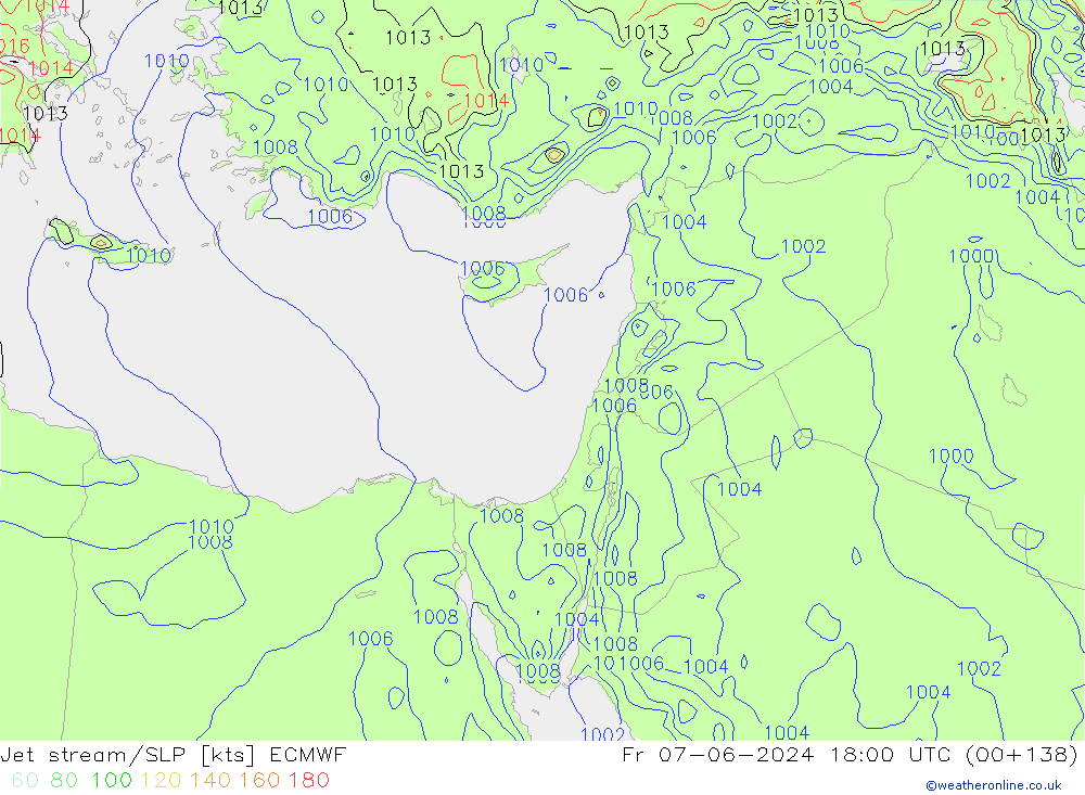 Courant-jet ECMWF ven 07.06.2024 18 UTC