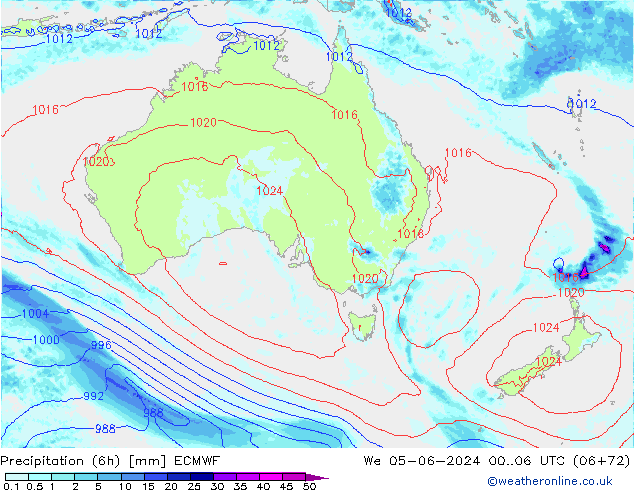 Z500/Rain (+SLP)/Z850 ECMWF St 05.06.2024 06 UTC