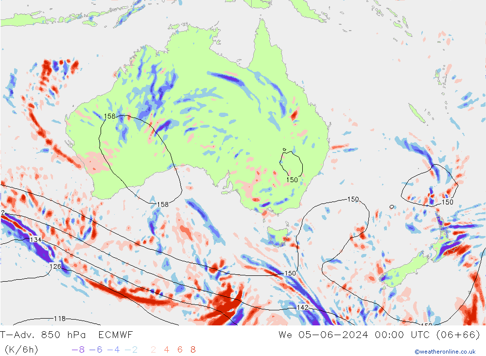 T-Adv. 850 hPa ECMWF  05.06.2024 00 UTC