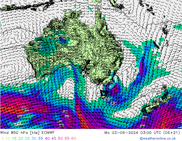  850 hPa ECMWF  03.06.2024 03 UTC