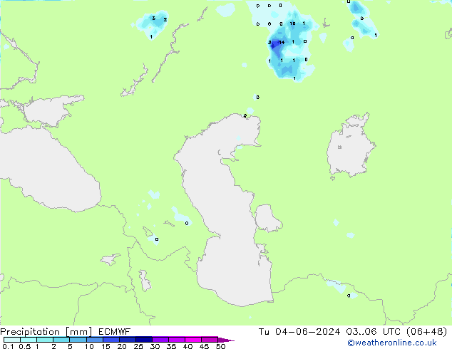 Yağış ECMWF Sa 04.06.2024 06 UTC