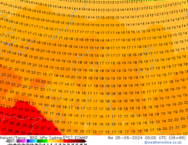 Z500/Rain (+SLP)/Z850 ECMWF ср 05.06.2024 00 UTC