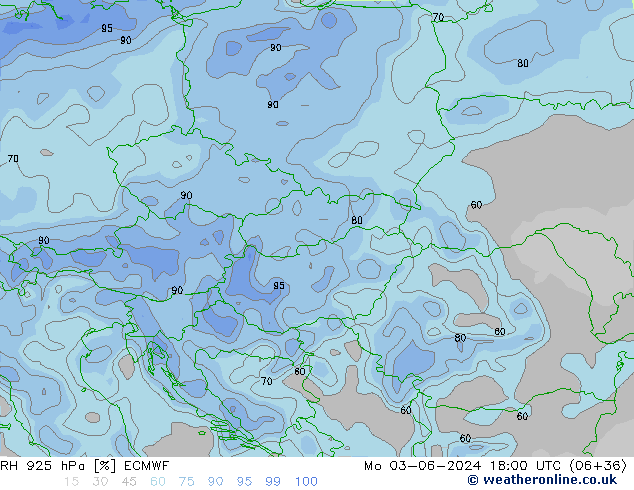 RH 925 hPa ECMWF  03.06.2024 18 UTC