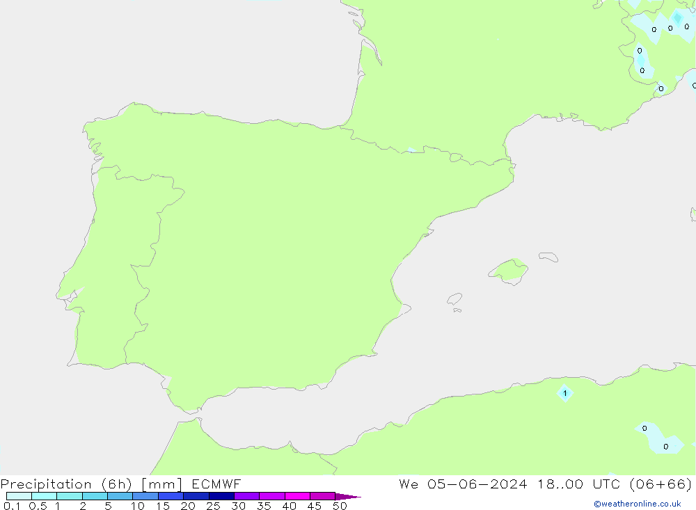 Z500/Regen(+SLP)/Z850 ECMWF wo 05.06.2024 00 UTC