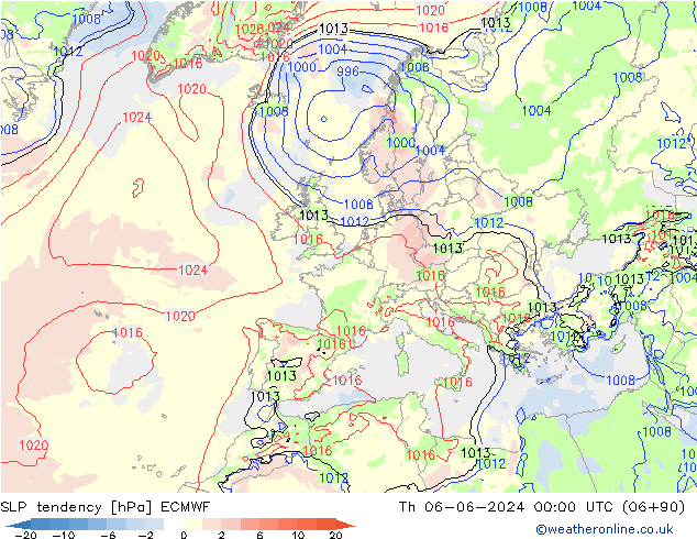 变压 ECMWF 星期四 06.06.2024 00 UTC