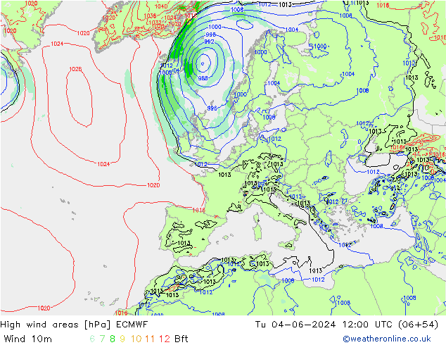 Sturmfelder ECMWF Di 04.06.2024 12 UTC