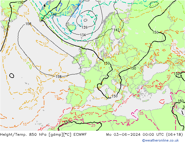Z500/Regen(+SLP)/Z850 ECMWF ma 03.06.2024 00 UTC
