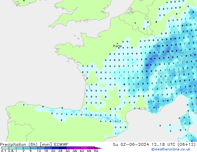 Z500/Rain (+SLP)/Z850 ECMWF So 02.06.2024 18 UTC